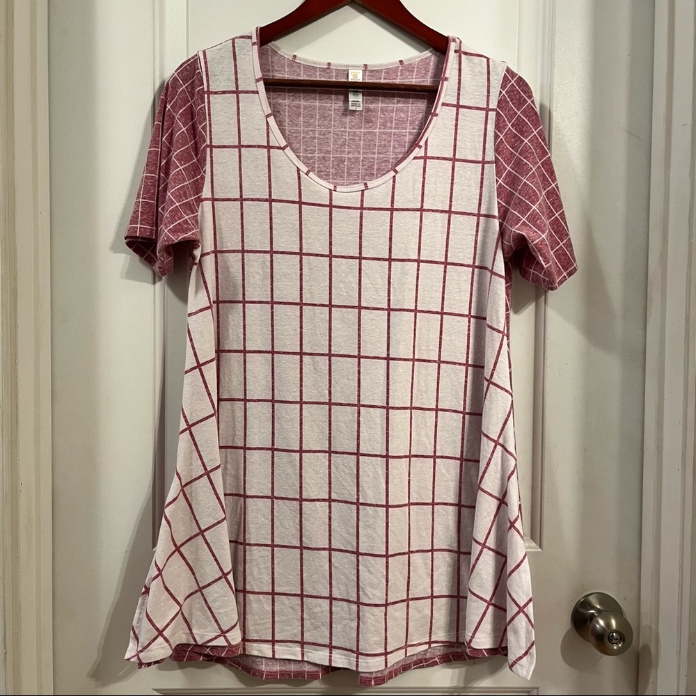 🌞 LuLaRoe Window Pane Swing Tunic Top